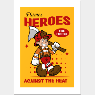 Flames Heroes Posters and Art